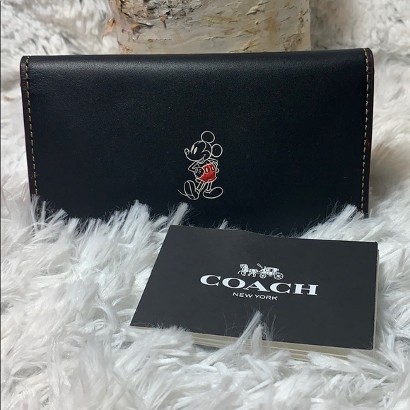 Coach limited edition X wallet Mickey Mouse black - Picture 2 of 10